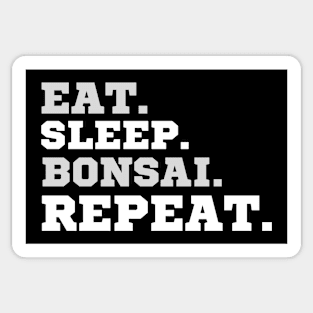 Eat Sleep Bonsai Repeat Sticker